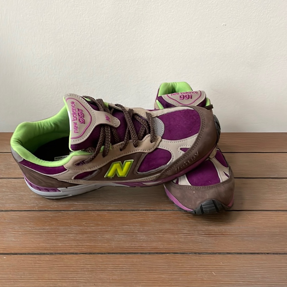New Balance 991 Made in England x Stray Rats Purple Green 2021 | Women’s Sz - 9